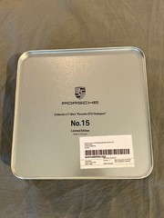 PORSCHE SELECTION’S GT4 CLUBSPORT T-SHIRT W/COLLECTORS TIN NO. 15. ALL SIZES!!