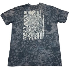 Howitzer Brand Men’s T-Shirt MOLON LABE SLITHER Military Grunt Size L Gray
