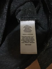 Express Waffle Knit Henley Shirt Mens Size S Long Sleeve Heathered Gray Black