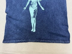 Nirvana Angel Wings Graphic T Shirt Mens Medium Blue Mineral Wash Band Tee