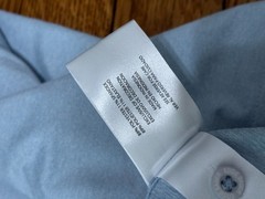 Eddie Bauer Shirt Mens 2XL Blue Fog Short Sleeve Performance 3 Button Henley NWT