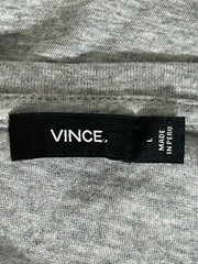 Vince V-Neck T-Shirt Gray Peruvian 100% Cotton Men’s Size LARGE