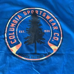 NEW Columbia Blue Short Sleeve T-Shirt Men’s Size Medium