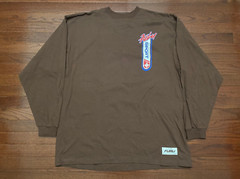 NEW VINTAGE 90’s FUBU L/S T SHIRT MENS XL BROWN ALL WEATHER SPORT COLLECTION e
