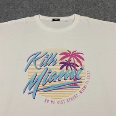 Kith Miami Design District Exclusive Neon Script Tee Shirt Adult XXL White Mens