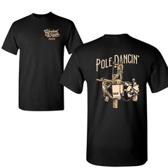 Pole Dancin’ Lineman T-Shirt, Funny Utility Worker Graphic, 2 Sides Design