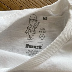 Extremely Rare Vintage New 2008 FUCT Dave Naz x Aria Giovanni T-Shirt White