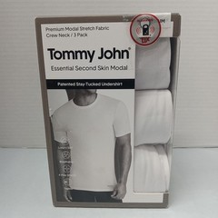 Tommy John Second Skin Crew Neck Undershirts Men’s Size M Medium White 3 Pack