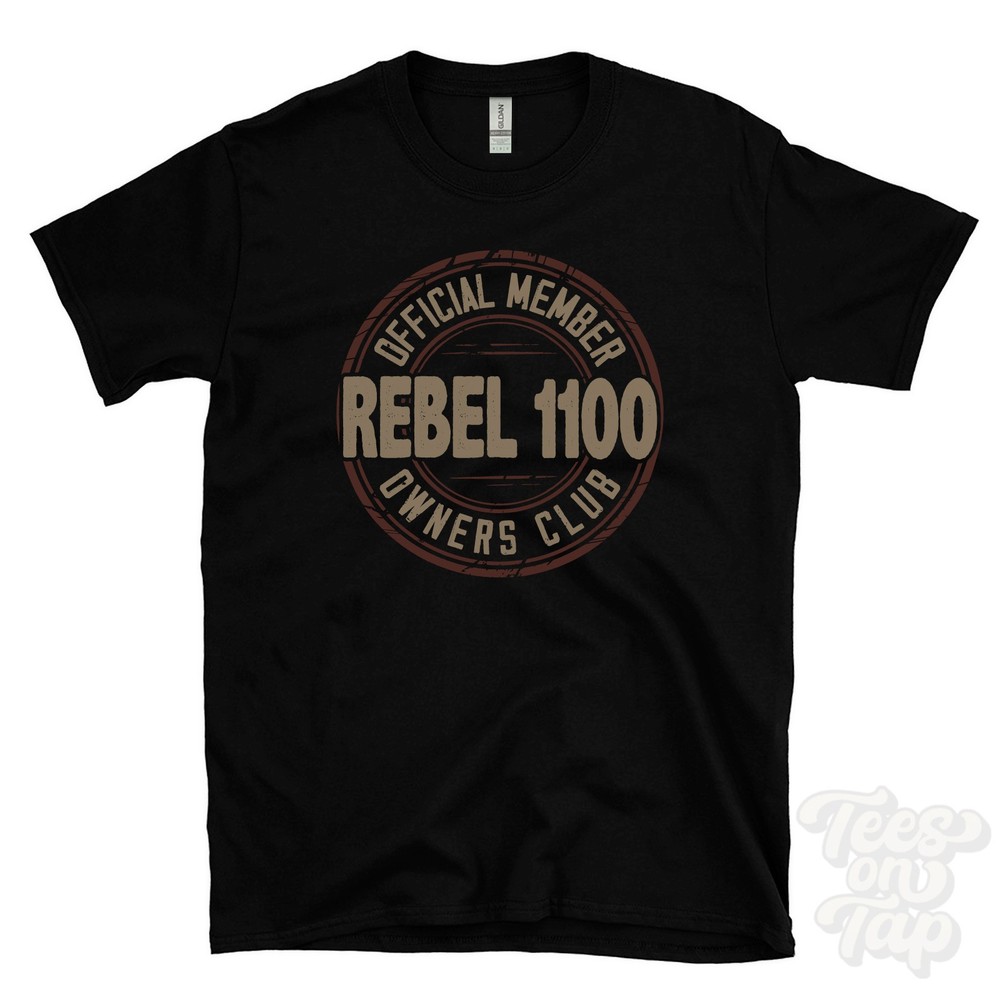 OFFICIAL MEMBER REBEL 1100 OWNERS CLUB T-SHIRT motorcycle biker gift retro logo