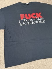 Action Bronson F**k That’s Delicious T-Shirt 4XL Navy Blue Bam Baklava from 2016