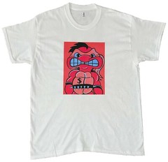 Kandykorn X Slimyburger – Black & White Ninja Turtle on Front, Cotton Retro TMNT