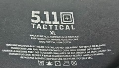 5.11 511 Tactical Men’s Black T-Shirt Size Large XL USA Flag Black