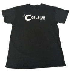 NEW Celsius Energy Drink (Live Fit) Premium Logo Unisex Goodtimes T-shirt LARGE