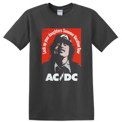 ACDC Rock Band T Shirt Summer Vacation Tour Tee Music Graphic