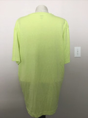 ATHLETIC WORKS DRIWORKS Brt. Yellow-Green Short Sleeve Crew Neck T-Shirt Sz L