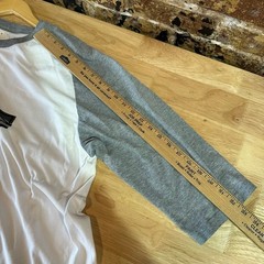 Nike Just Do it Gray White 3/4 Sleeve Baseball T-Shirt Graphic Mens 2XL