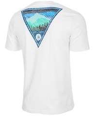 $90 G.H. Bass & Co Mens White Blue Logo Graphic Crew-Neck Short-Sleeve T-Shirt L