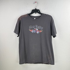 Tee Styled T-shirt Mens Medium Gray Las Vegas Motorcycle Faded Chopper