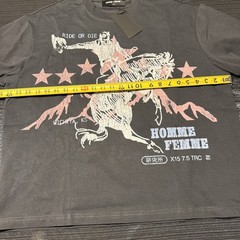 Homme Femme Ride Or Die L T Shirt Black. Boxy Fit. $120 Retail
