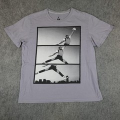 Jordan Shirt Mens XL Gray Air Jumpman Photo Panel Graphic Tee Basketball Nike