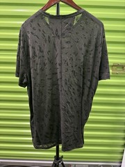 John Varvatos Men’s XL Gray Graphic Print Logo Crew Neck Short Sleeve Knit Tee