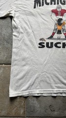 VTG Michigan Sucks Ann Arbor Is A Whore Graphic OSU Football T-Shirt White Large
