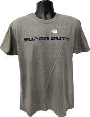 Ford 6.7L Powerstroke Diesel Super Duty T-Shirt – Gray w/ Blue Script & Emblem