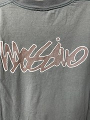 Mossimo embroidered script grey logo t-shirt vintage size L