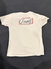 O Neill T Shirt Mens Large Beige Monogram Logo Modern Fit Short Sleeve Crew Neck