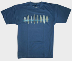 Newport Blue Men’s T-shirt -SIZE LARGE -Margarita -Dive Bar-Relax-Palm Trees-NEW