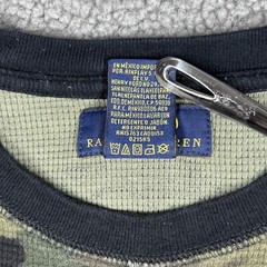 Polo Ralph Lauren Shirt Mens Large Camo Thermal Base Long Sleeve Hiking Outdoor