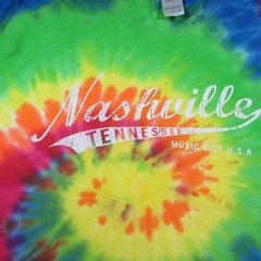 Colortone mens colorful Nashville TN tiedyed tee shirt L