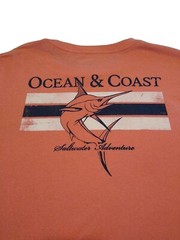 Ocean & Coast T-shirt Men’s Coral M Saltwater Adventure Marlin Fishing Beach