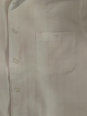 Hagger Clothing White Linen Cotton Summer Beach Shirt Style Shirt Size Medium
