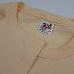 Vintage 90s Star Odyssey Sea Shell Print Shirt Peach USA Single Stitch Anvil FL