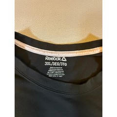 Reebok Mens 3XL Black Delta Logo Graphic T-Shirt Short Sleeve REM241TE28 1650