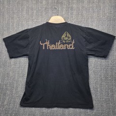 Thailand Elephant T-Shirt Men’s XL Black Chang Thai Gold Bodhi Tree Souvenir Tee