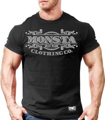 Monsta Clothing Co. Men’s Bodybuilding Workout Self Made Athletic Gym Graphic T