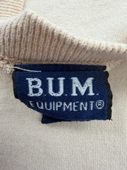 Vintage 90s BUM Equipment Logo Spellout T-Shirt Size Large