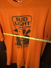 Vintage Bud Light Fright Night Shirt Mens XL Spuds MacKenzie Beer Halloween 80s