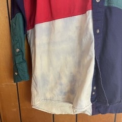 Long sleeve men’s button up Ivy crew size large color blocked