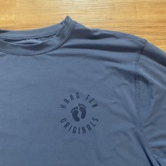 Hang Ten Mens XL Blue UPF 50+ Quick Dry Long Sleeve T-Shirt Sun Swim Rash Guard