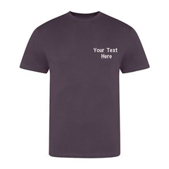 Personalised Custom Embroidered Just Ts Awdis The 100 Modern Fit T-Shirt Sports