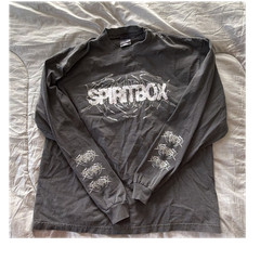 Spiritbox 2025 Tour Shaka Wear Super Max Heavy Gray Graphic Long Sleeve Tee XL