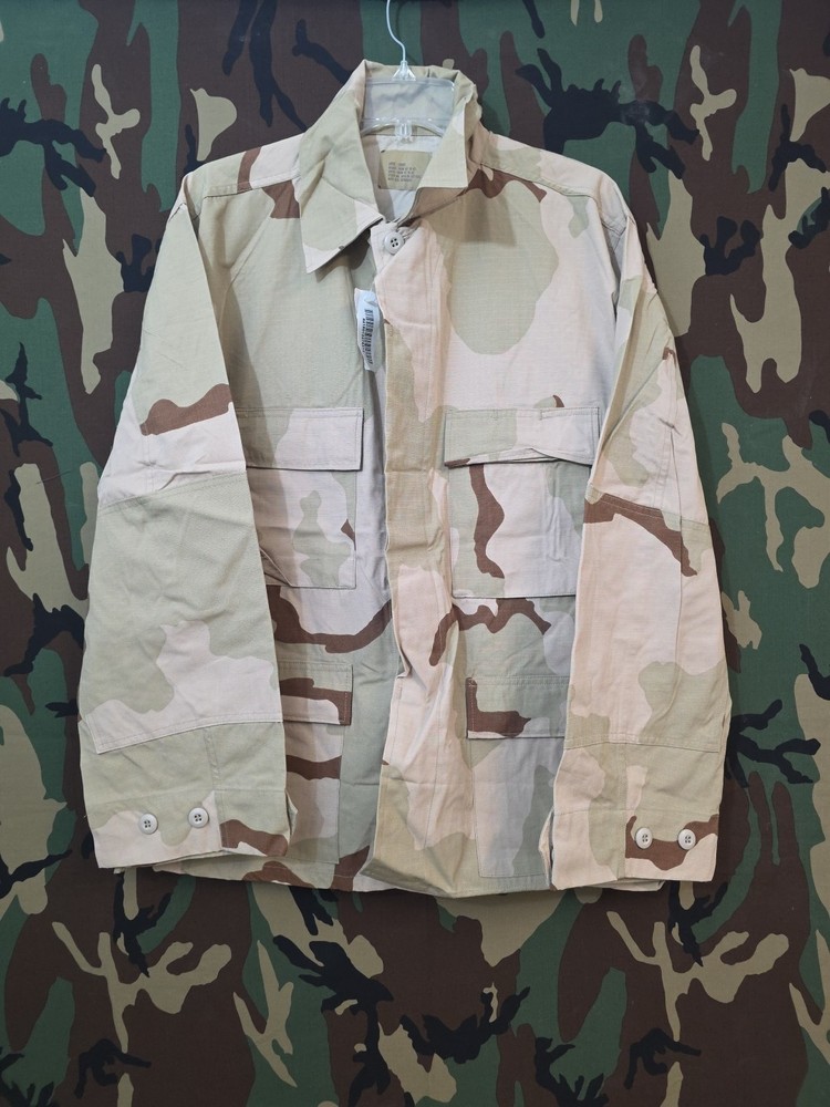 US MILITARY 3 COLOR DESERT CAMOUFLAGE RIP STOP TOP DCU BDU NEW