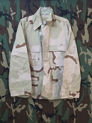 US MILITARY 3 COLOR DESERT CAMOUFLAGE RIP STOP TOP DCU BDU NEW
