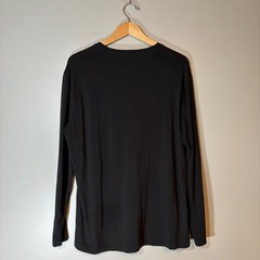 Athletic Works Mens Black Long Sleeve Performance Tee Shirt DriWorks Large 42-44