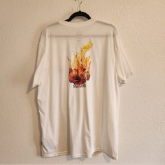 Billabong Men’s Size XXL White Fire Flower T-shirt New