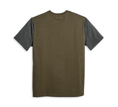 Harley-Davidson Men’s Staple Colorblock Tee – Colorblocked, Green – 96045-23VM