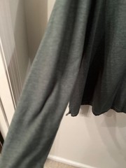 Men’s Ultra Soft Crew Long Sleeve Shirt XL Green Heather Cotton/Poly Architect